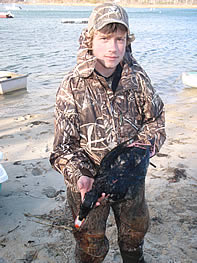 Max with a surf scoter